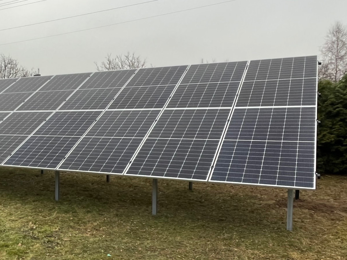 instalacja naziemna 9,10 kW realizacja solarprojekt